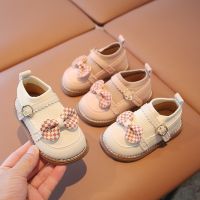 【hot】▣  Cartoon Childrens Shoes New Baotou Baby Bow Soft Sole Walking Small Leather