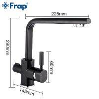 Frap Kitchen Faucets Deck Mounted Mixer Tap 360 Degree Rotation with Water Purification Mixer Tap Crane For Kitchen Y40104/-1