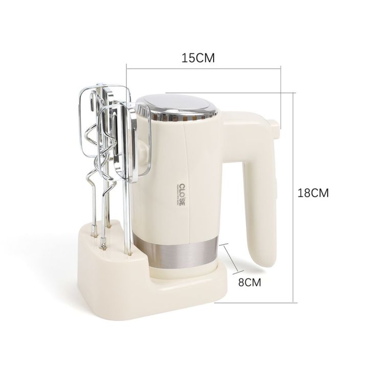 เครื่องผสมอาหาร-ผสมแป้ง-ตีฟองนม-ตีครีม-close-รุ่น-dfdd-161-ความเร็ว-5-ระดับ-สีขาวครีม-ขนาด-8x15x18-ซม-ที่ตีไข่-เครื่องนวดแป้ง-เครื่องตีครีม-ตะกร้อตีไข่-ตะกร้อไฟฟ้า-เครื่องตีวิป