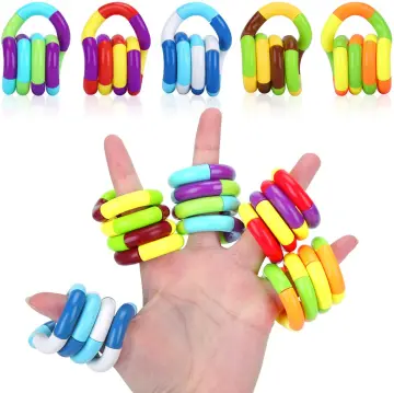 Kids Pop Twisted Ring Magic Figet Trick Rope Creative DIY Winding Leisure  Education Stress Relief for Adults Sensory Toys