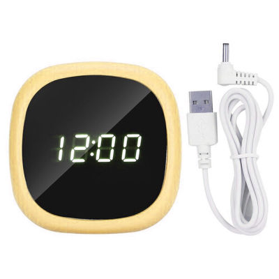 【Worth-Buy】 นาฬิกานาฬิกาปลุกดิจิตอลขนาดเล็กแบบพกพาไฟกลางคืน Sno88สำนักงานบ้านที่ข้อมูลเวลาโคมไฟกระจก