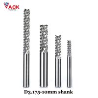 VACK 3.175mm Shank Carbide Corn Teeth End Mill ทังสเตน Router Bits เครื่องแกะสลัก Cnc Milling Cutter 4mm 6mm 8mm 10mm 12mm