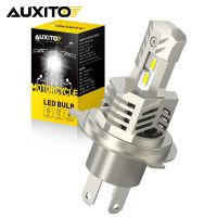 1ชิ้น AUXITO Canbus H4ไฟหน้ารถมอเตอร์ไซค์แบบ LED CSP 26W 6000K ไฟสูงสีขาวสำหรับมอเตอร์ไซค์ไฟ LED และ BMW Audi VW รถยนต์