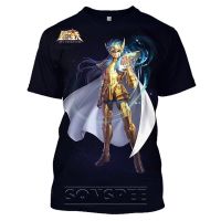 {Match maker}}เซนต์ Seiya อะนิเมะเสื้อยืด Camisetas มังงะท็อปส์ผู้ชายเสื้อผ้าฤดูร้อน Streetwear Tee Hombre Camisa Masculina Verano Koszulki