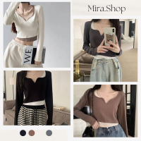 mira เสื้อแขนยาวผญ เสื้อผู้หญิง เสื้อกันหนาว เสื้อแฟชั่นผญ  60106-1#