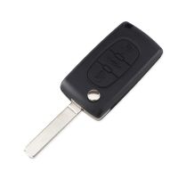 Keyyou สำหรับ Peugeot 207 307 407 308 607 3ปุ่มเคสรีโมกุญแจแบบพลิกกรอบ Ce0523 Fob