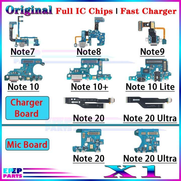 ขั้วต่อแท่นชาร์จ-usb-ดั้งเดิมสายเชื่อมต่อสายดิ้นสําหรับ-samsung-galaxy-note-7-8-9-10-lite-plus-20-โมดูลบอร์ดชาร์จพิเศษ