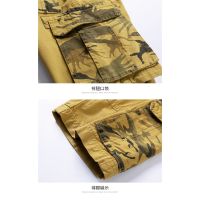 Cargo shorts men summer cotton breathable casual simple youth camouflage fashion bajumurah blue green khaki orange IN STOCK 28-38 021