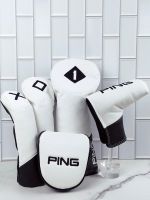 ❃✌ PinLimited Edition Golf Club Cover Semicircle Straight Bar Putter Set No. 1 ชุดไม้ Head Cover ฝาครอบหมวก