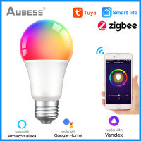 9W 15W Tuya Zigbee 3.0 Led Light Bulb E27 RGBCW Lamp Smart Home Dimmable Bulb Voice Remote Control Work With Alexa Home