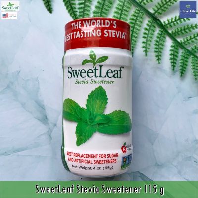 ผงให้ความหวานแทนน้ำตาล หญ้าหวานธรรมชาติ Stevia Sweetener Powder 115g - SweetLeaf คีโต