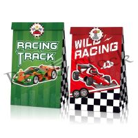 【hot sale】 ◑❂✓ B41 12pcs Race Car Racing Treat Boxes Gift Bags Candy Wrapping Birthday Party for Boy Decoration Baby Shower Event Festival Decor