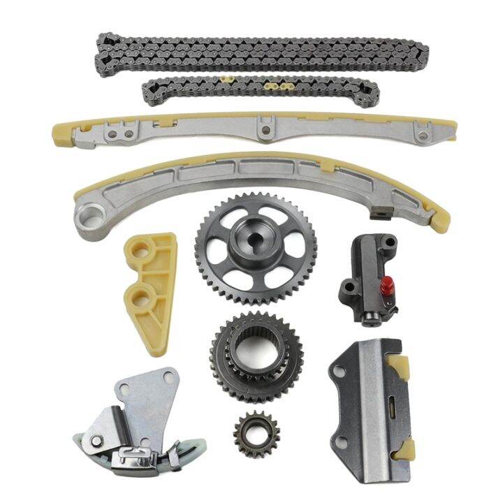 Engine Timing Chain Kit - with Gear Tensioners Guide Rails Timing Chain ...