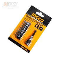 INGCO ชุดดอกไขควง 9 ตัวชุด รุ่น AKSD0071 ( 9 pcs Screwdriver Bits Set ) - ดอกไขควง