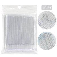 100Pcs Crystal MicroBrush Eyelashes Extension แต่ละ Lash Removing Swab Brush สำหรับ Eyelash Extension Tools