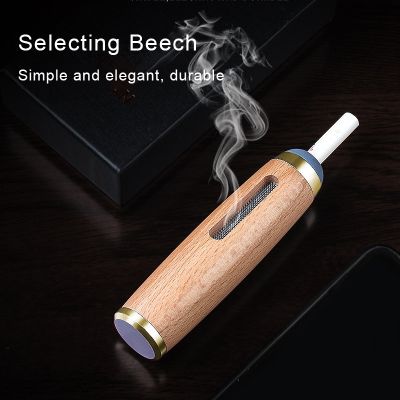 hot！【DT】❆  New Car Ashtray Wood Holder Anti-smoke Hood for 5.2/6.8/7.8mm Cigarettes Gadgets