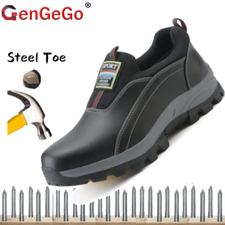 แบรนด์ GenGeGo Safety Shoes Plus Size 3545 ใหม่ระบายอากาศน้ำหนักเบา