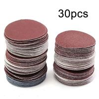 30pcs 100mm 4 inch Hook Loop Sanding paper 320 400 600 800 1000 1500 Grit Sander Disc Sanding Polishing Pad for polish machine Cleaning Tools