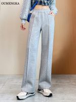 【HOT】ↂ☃ Woman Cotton Twill Pants Fashion Wear Elastic Waist Female Trousers Mujer S-4XL