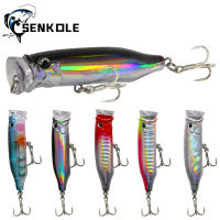 SENKOLE เหยื่อล่อปลาป๊อปเปอร์1ชิ้น7ซม. 9.4ก. Wobbler เหยื่อปลอม Crankbait ลอยปลาคาร์พสังเคราะห์ XY-178อุปกรณ์ตกปลา