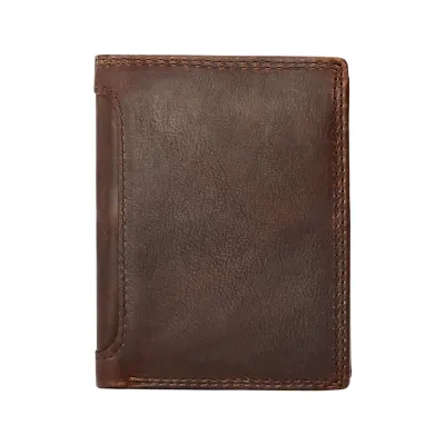 Men Slim Wallet with ID Windows Slim Billfold Large Capacity Fashion Storage