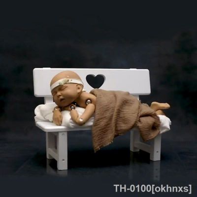 ☏❄✣ okhnxs Recém-nascidos Fotografia adereços Cama Corda de algodão Tecelagem Berço Acessórios retro do bebê Assentos Sofás 2022