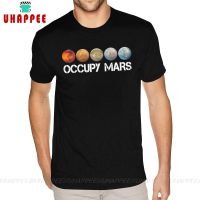 Mens Large T-shirt Elon Musk Occupy Mars Printed T-shirts Male Printed Design Tee Shirts【Size 4XL-5XL-6XL】