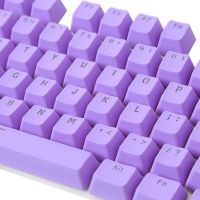 （Miss qis keycap）106คีย์ KeycapPBT Backlightcaps สีทึบเปลี่ยนปุ่มกดสำหรับแป้นพิมพ์กล