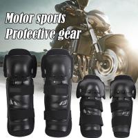 Black 4pcs 2 X Knee Pads 2 X Elbow Pads Motorcycle Accessoriesknee Thickening Pad Protective Protectio Gear Elbow Protector X8J2 Knee Shin Protection