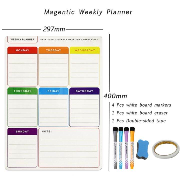  a hot weekly monthly planner calendar magnetic dry erase fridge board