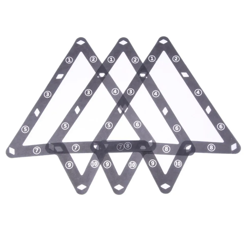 YXCCSE 6Pcs Magic Ball Rack Magic Rack Sheet, Pool Ball Rack Magic Rack  Sheet Billiards Ball Rack Holder Sheet,Triangle Cue Accessorie 8, 9, and 10