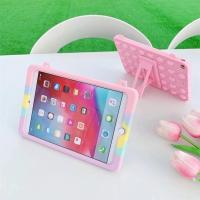 （A LOVABLE）สำหรับ iPad กรณี Pro 2020 2019 2018 iPad Air 1 2มินิ5 4 3 2 1เคสอยู่ไม่สุขฟองของเล่นซิลิโคนสายรุ้งแท็บเล็ตปก