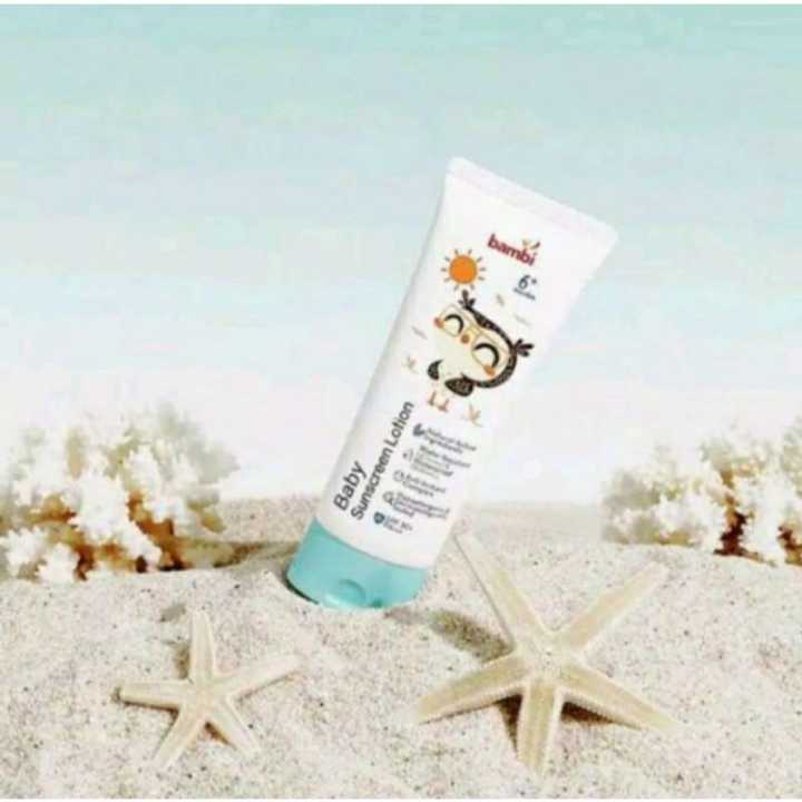 Bambi baby sunscreen lotion 100ml 6+ Lazada Indonesia