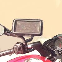 ✟ Motorcycle Telephone Holder Support Moto Bicycle Rear View Mirror Stand Mount Waterproof Scooter Motorbike Phone Bag for Samsung