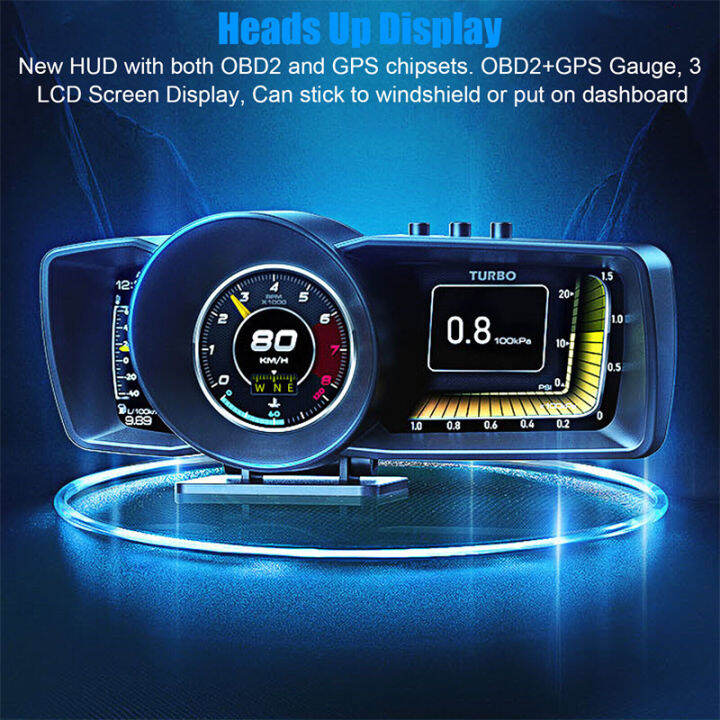 A600 Car HUD MultiFunction Dashboard Onboard Computer Head Up Display