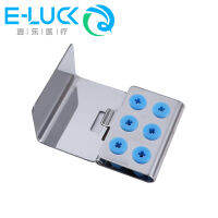 ใหม่คุณภาพสูง6หลุมทันตกรรมฆ่าเชื้อผู้ถือบล็อกสแตนเลส Ultrasonic Sonic Scaler Tip เคล็ดลับการทำงาน Autoclavable