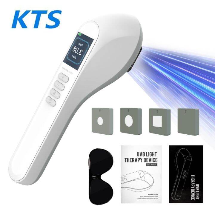 UV Light Therapy Handheld Phototherapy Light Lamp with Timer Control
