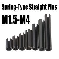 20 Buah M1.5 M2 M2.5 M3 M4 Hitam 65Mn Baja Spring-Type Lurus Pin Baja Musim Semi Elastis Silinder Cotter Locating Pin Dowel