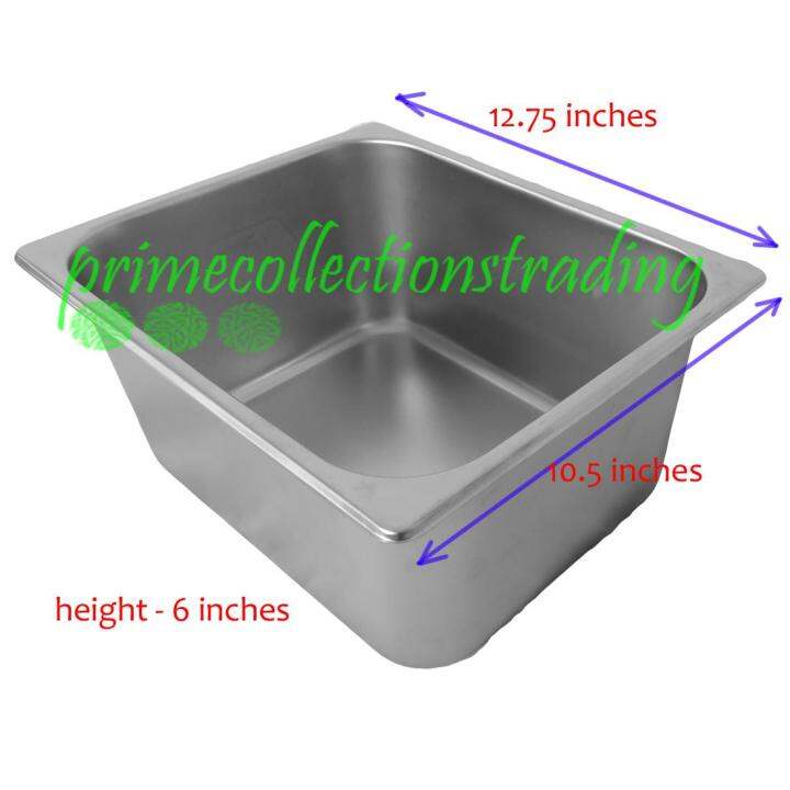 Stainless deep fryer 6.0 Liters oil pan gastronorm Lazada PH