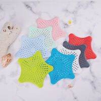 Filter Kitchen Five-pointed Star Floor Drain Sink Anti-clogging Starfish Silicone Floor Drain Bathroom Sewer Heat Insulation Pad Traps Drains