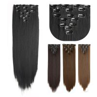 Straight 16 Clip In Hair Extension 7Pcs/Set Synthetic Piece Inch 140Gram