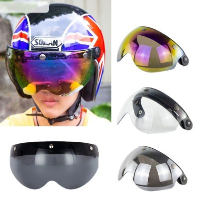 【LZ】☇№✷  Protetor de lente de viseira de 3 encaixes durável à prova de vento para capacetes de motocicleta flip up down rosto aberto para