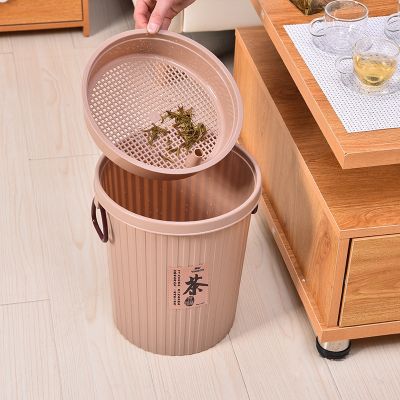 ◙❖✓ Detong dross barrel thickening tea plastic filter circular wastewater discharge home sitting room bucket trash can