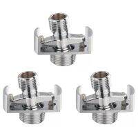 3X Adjusting the Angle of Intake Pipe Copper Shower Head Angled Curved Foot Eccentric Screw Corner Faucet Accessor A