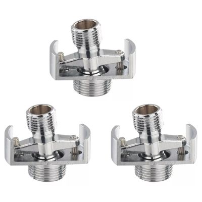 3X Adjusting the Angle of Intake Pipe Copper Shower Head Angled Curved Foot Eccentric Screw Corner Faucet Accessor A
