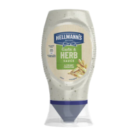 เฮลเเมนส์ ซอสกระเทียมและสมุนไพร 250 มล. - Garlic and Herb Sauce 250ml Hellmanns brand