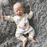 【YF】 42cm unpainted reborn doll full body silicone made soft realistic washable can wear pacifier