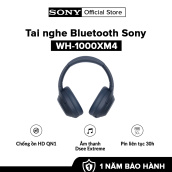 [HÀNG CHÍNH HÃNG] Tai nghe True Wireless Sony WH-1000XM4 l Chống ồn HD QN1 l Âm thanh DSEE ExtremeTM và LDAC l Kết nối Bluetooth & NFC l Pin 30h