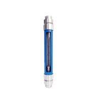 LZB-VA Vejl90daztg ชุด10 DN25mm Asam Nitrit Korosi Air Amonia Kaca Rotometer Cairan Ozon Karbon Baja Benang Bahan Logam