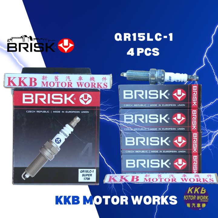 BRISK Spark Plug Super QR15LC-1 (4pcs) [100% AUTHENTIC GUARANTEE] Kia ...
